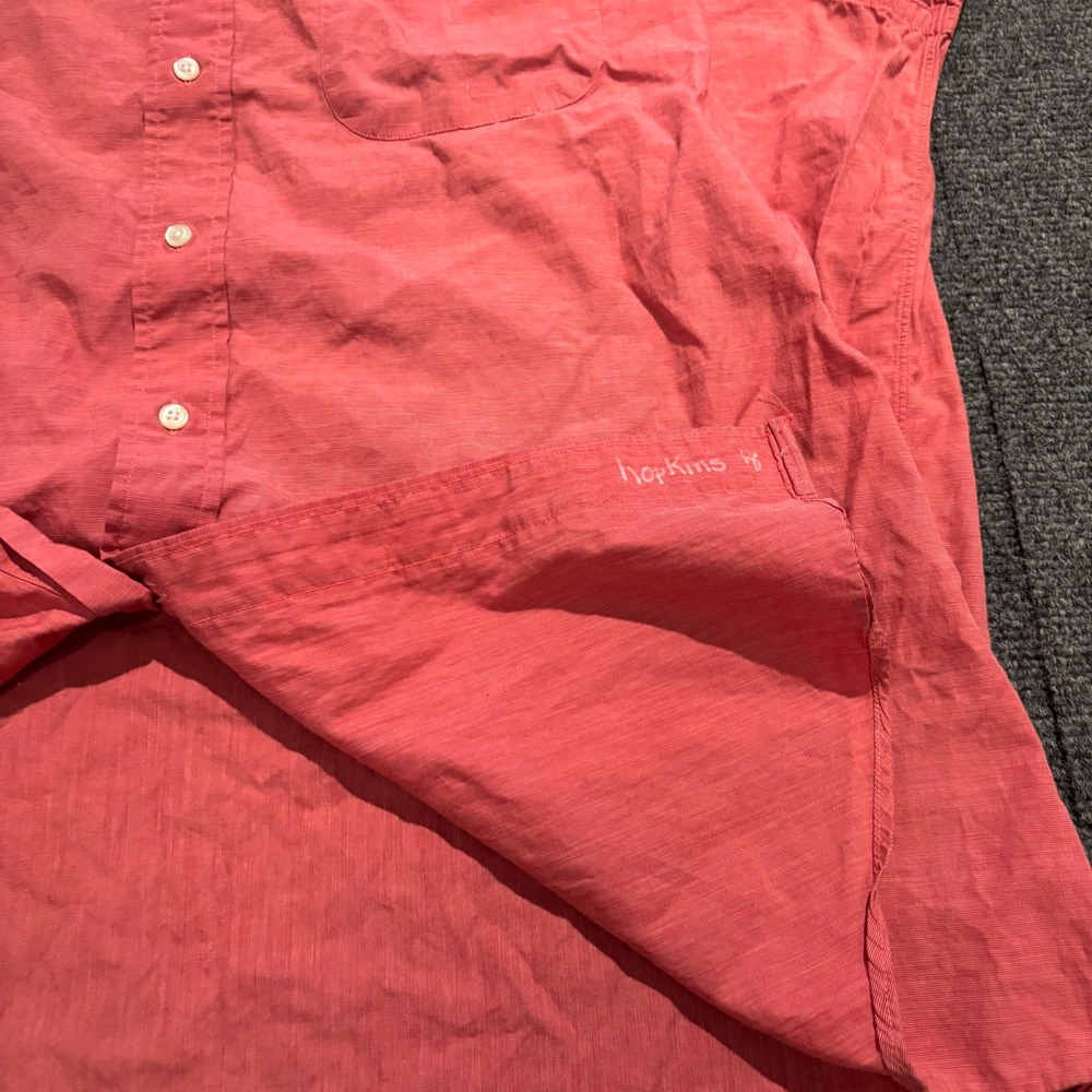 Brooks Brothers Makers Mens 17.5-4 Red/ Salmon Button Down Shirt USA Made - Picture 7 of 7